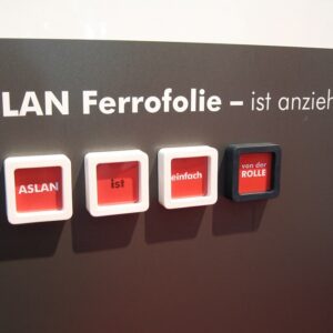 Aslan FF410 Magnetfolie-anthrazit mit Magneten