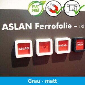 Aslan FF410 Magnetfolie-anthrazit Ferrosoft