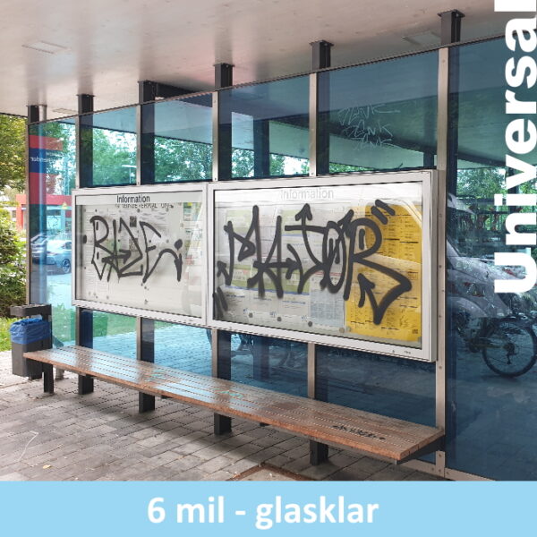 Anti-Graffiti-Folie Universal für Innen und Außen Anti-Graffiti-Folie Universal für Innen und Außen