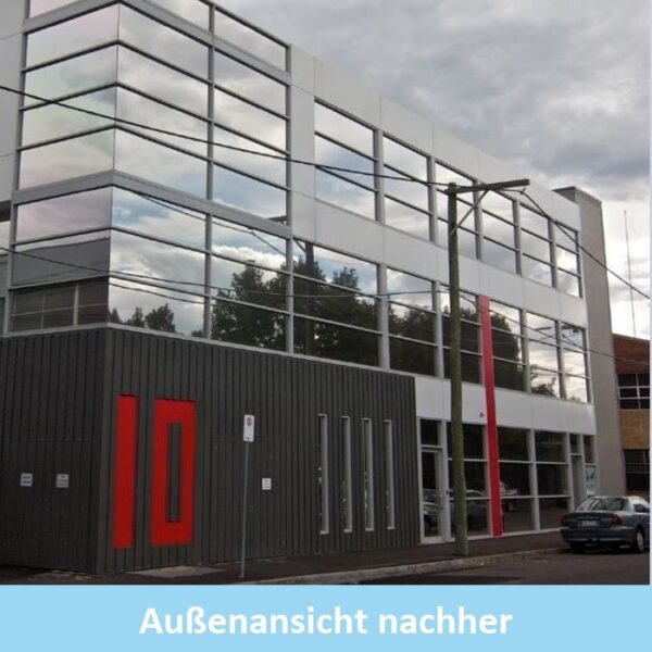 Blendschutzfolie TITAN 07 Xtra Außen Außenansicht nachher