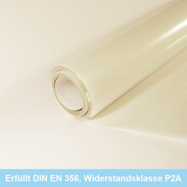 Splitterschutzfolie SAF 1200 Milchglasoptik sprengungshemmend