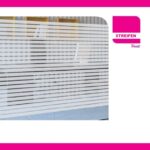 Dekorfolie weiße Streifen