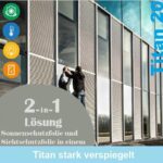 Sonnenschutzfolie TITAN 20 verspiegelt Außenverlegung