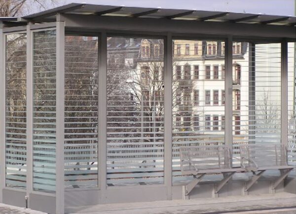 Vogelschutzfolie Linea horizontale Streifen mit Verlauf