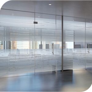 Adhäsionsfolie mit geschwungenen Linien