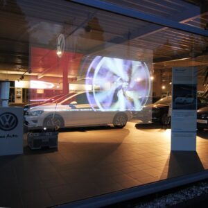 Rückprojektionsfolie Aslan RP 36 transparent mit Beamer