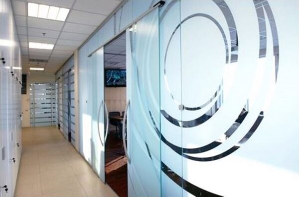 Sichtschutzfolie Milchglasoptik Nahaufnahme