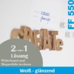 Whiteboardfolie Alsan FF 550 magnethaftend glänzend