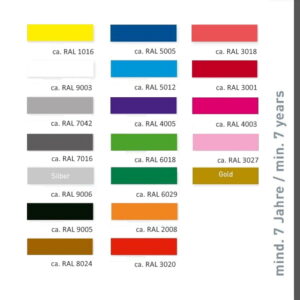 Plotterfolie Aslan c 118 Farbkarte