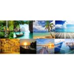 Adhäsionsfolie mit Urlaubsmotiven