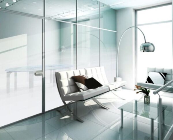 Sichtschutzfolie weißer Verlauf gross