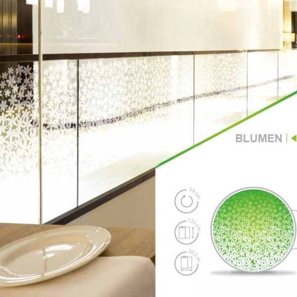 Dekorfolie mit Blumen Muster