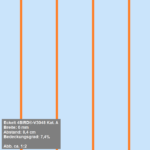 Vogelschutzfolie Linien orange