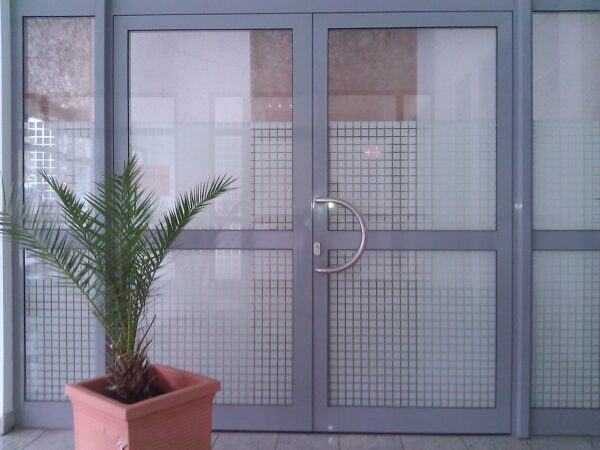 Sichtschutzfolie Karos Nahaufnahme