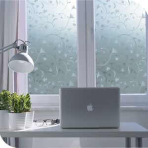 Adhäsionsfolie Roma mit weißen Blumen